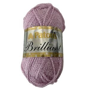Vintage Patons Brilliant Yarn Sparkling Rose #3 Light 1.75 oz 166 Yards